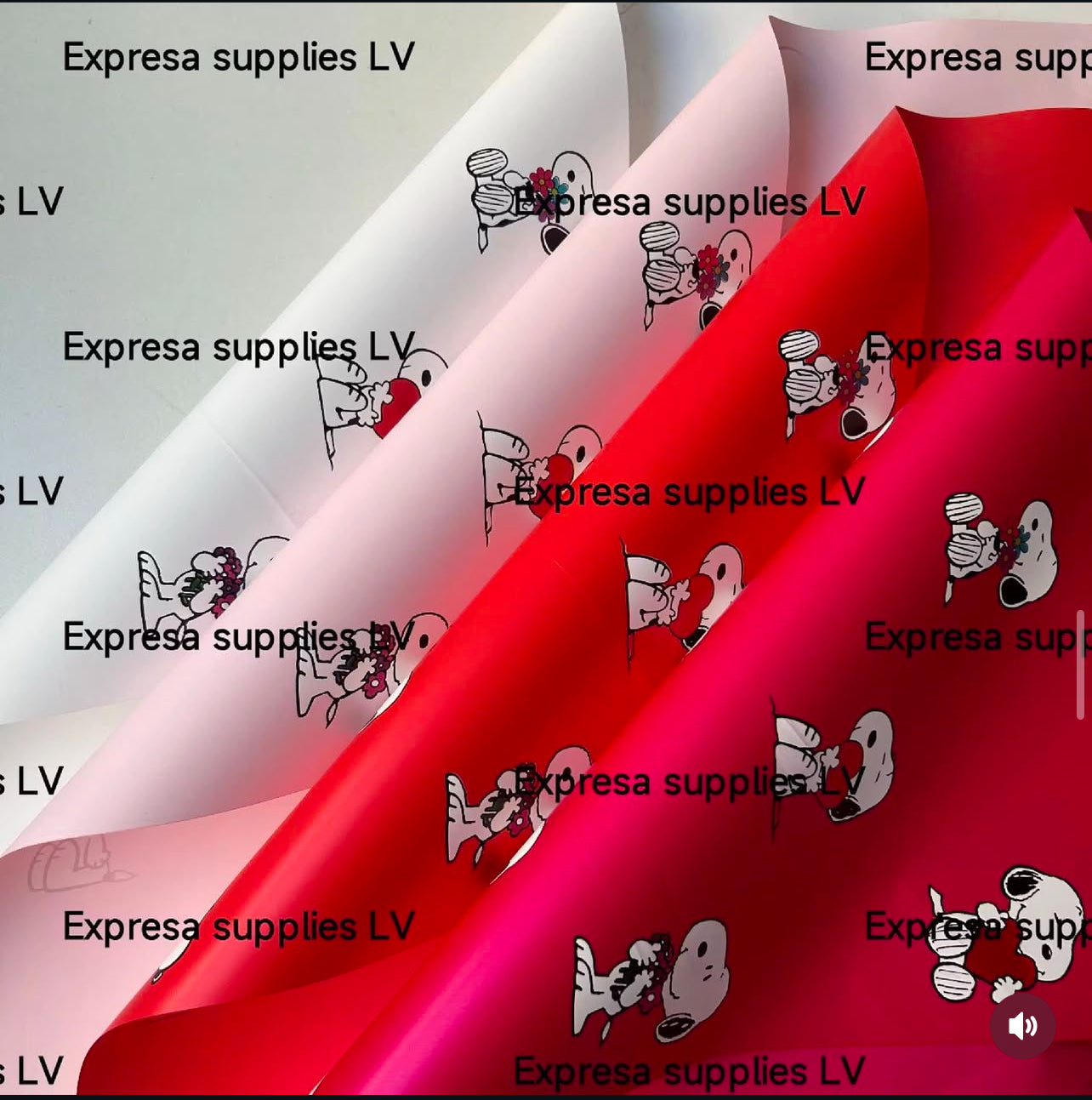 Solid snoopy wrapping paper