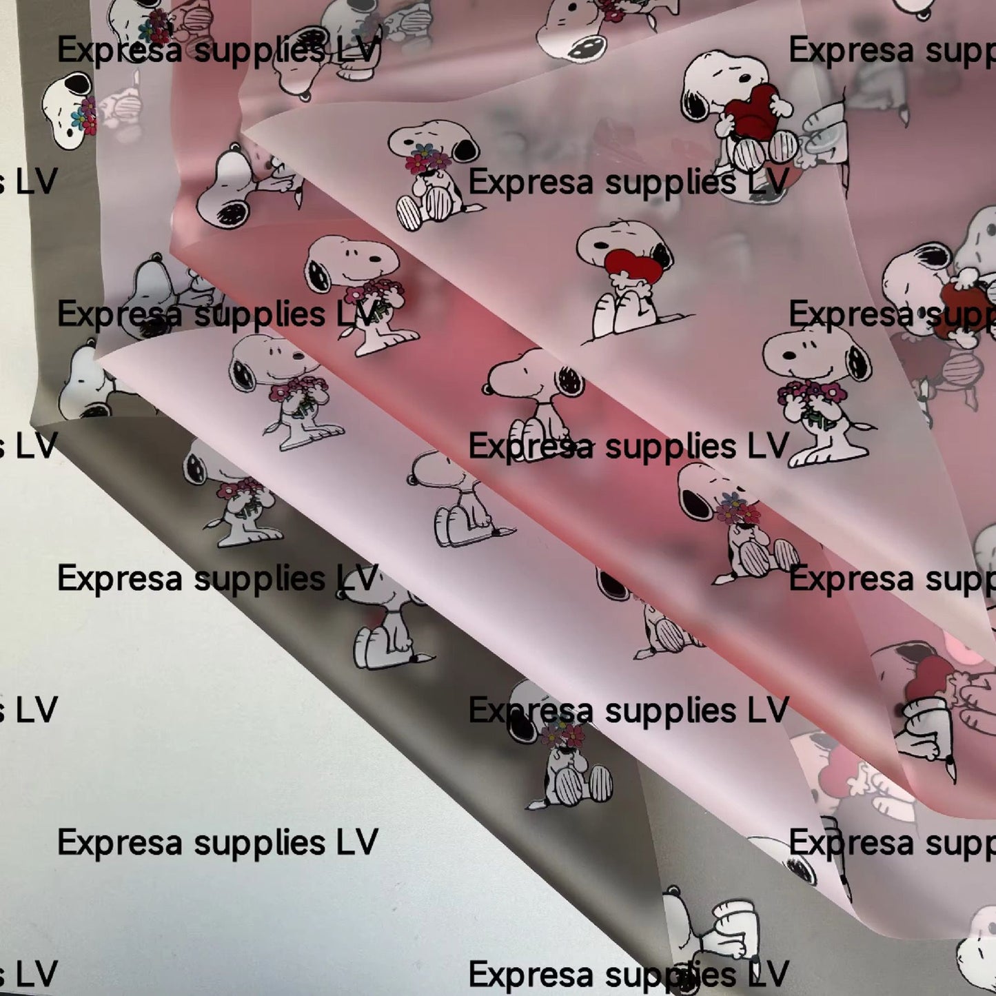 Translucent snoopy wrapping paper